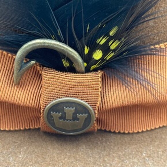 Goorin Brother Wool Felt Fedora Hat Brown Size Medium - Picture 4 of 9